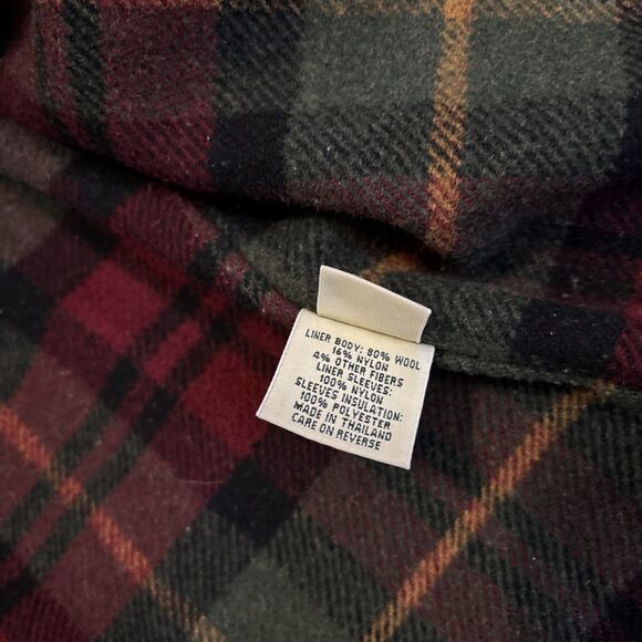 VTG LL Bean 3 In 1 Barn Chore Jacket Field Work Canvas detachable Blanket Lined - Picture 6 of 15